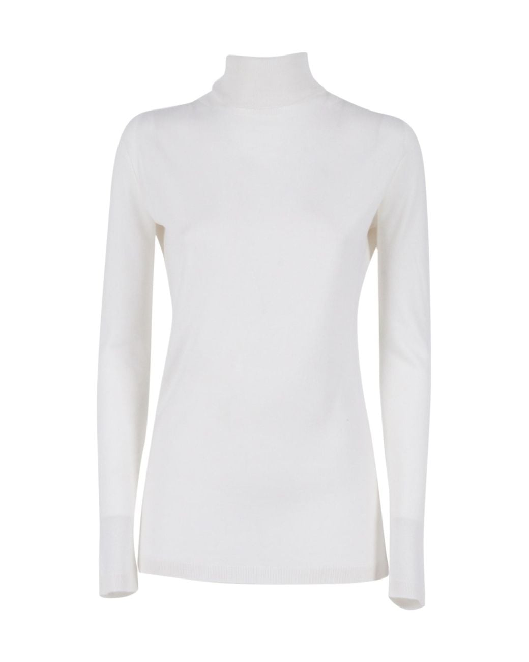 Fabiana Filippi White Turtleneck Sweater