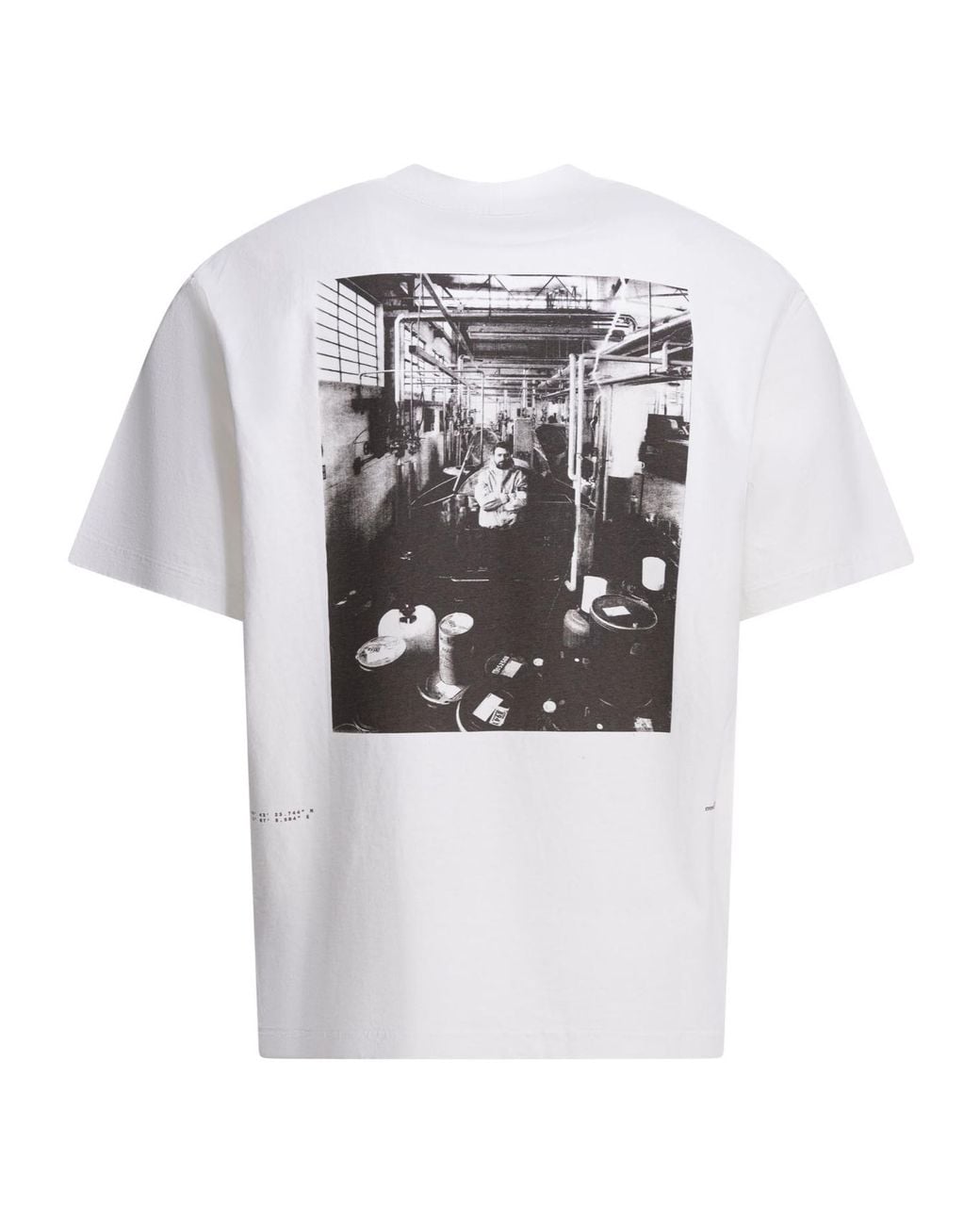 Stone Island White Cotton T-Shirt With Logo for men