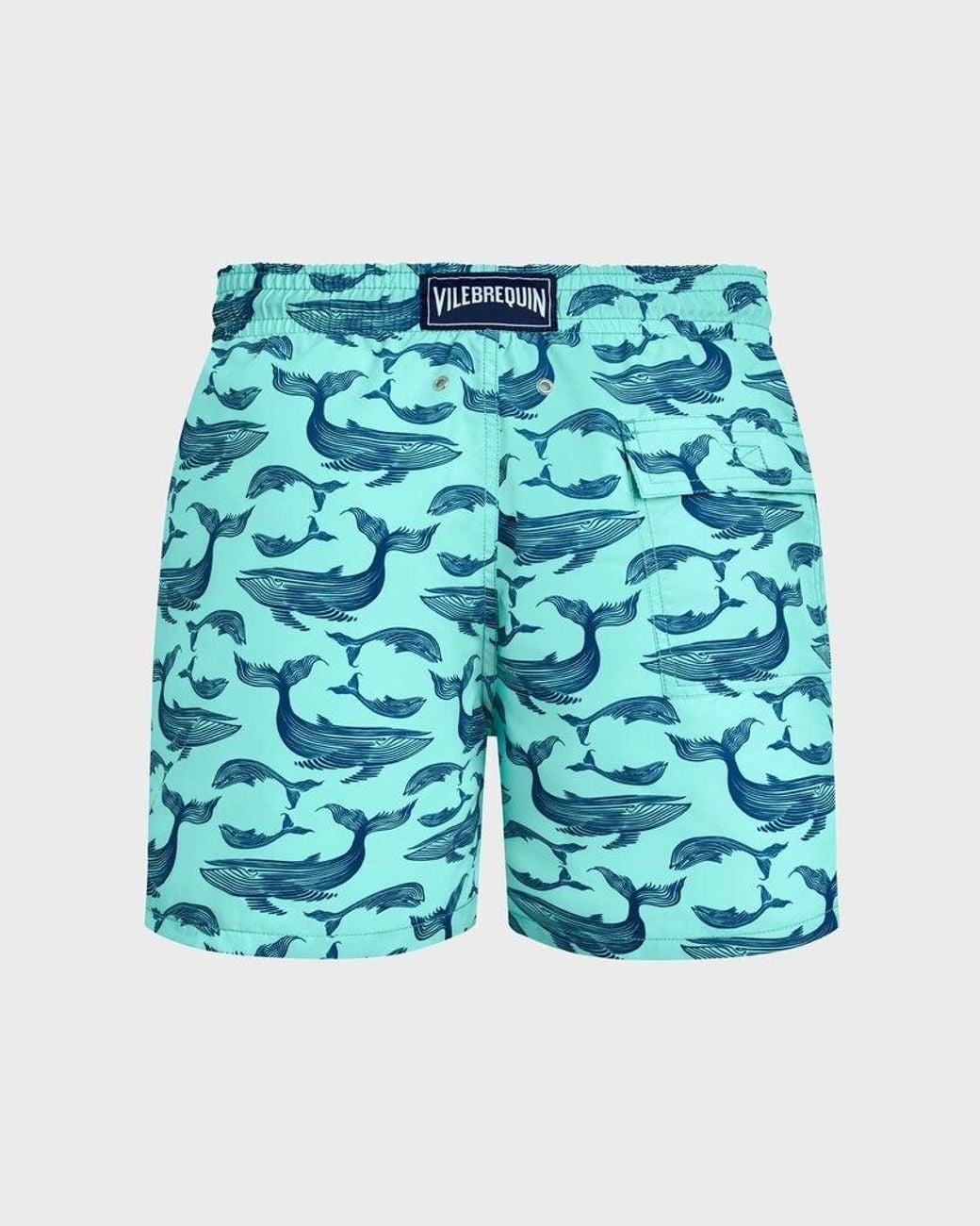 Vilebrequin Blue Whale-Print Swim Shorts for men