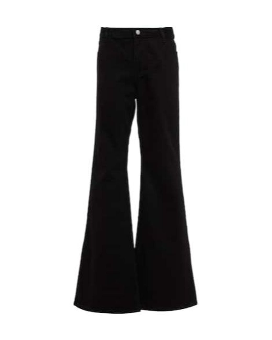 Magda Butrym Black Low-Rise Flared Jeans