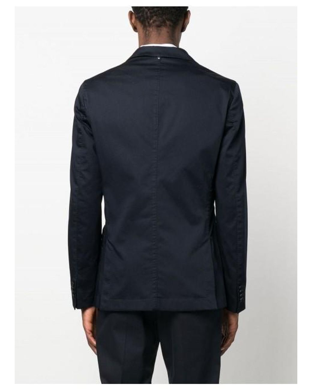 Boss Blue V-Neck Classic Blazer for men