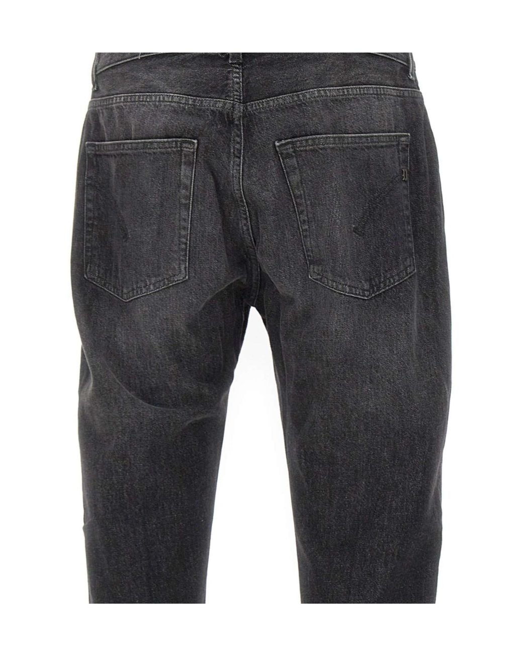 Dondup Blue Faded Tapered Jeans for men