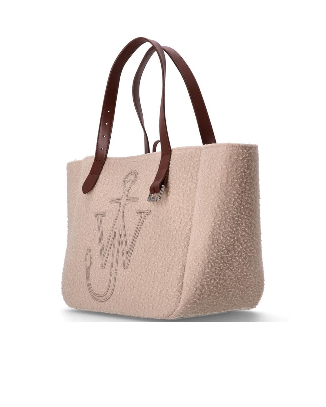 J.W. Anderson Pink Jw Anderson Logo Embroidered Shopper Bag