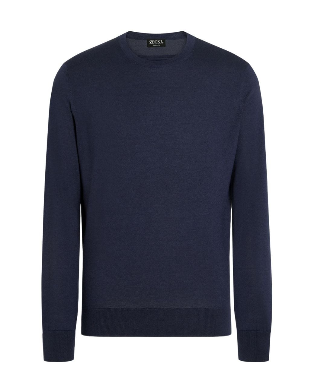Zegna Blue Crew-Neck Sweater for men