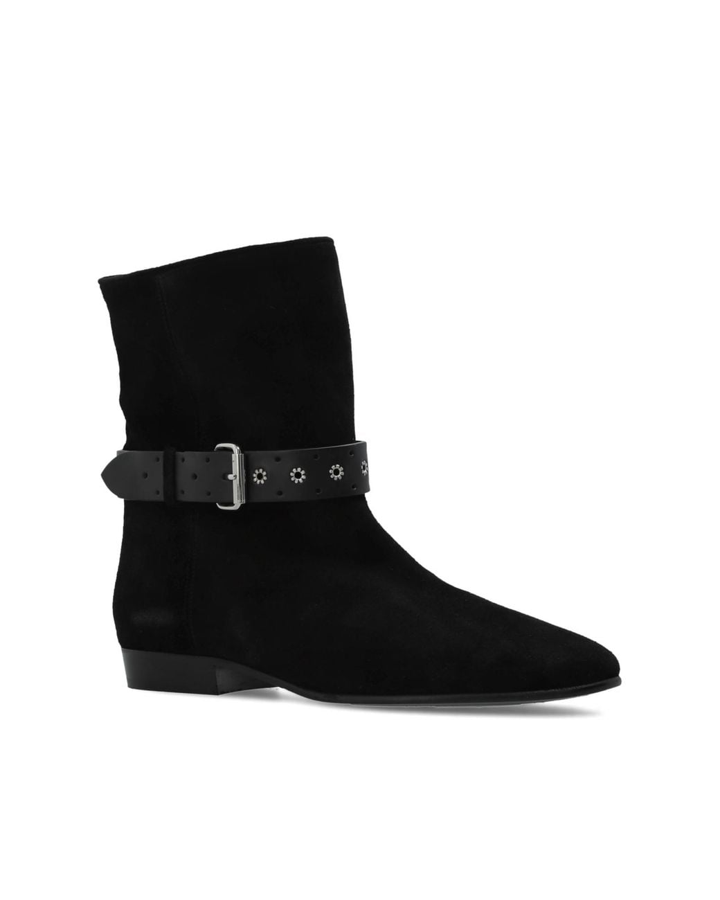 Isabel Marant Black Reena Stud Embellished Ankle Boots