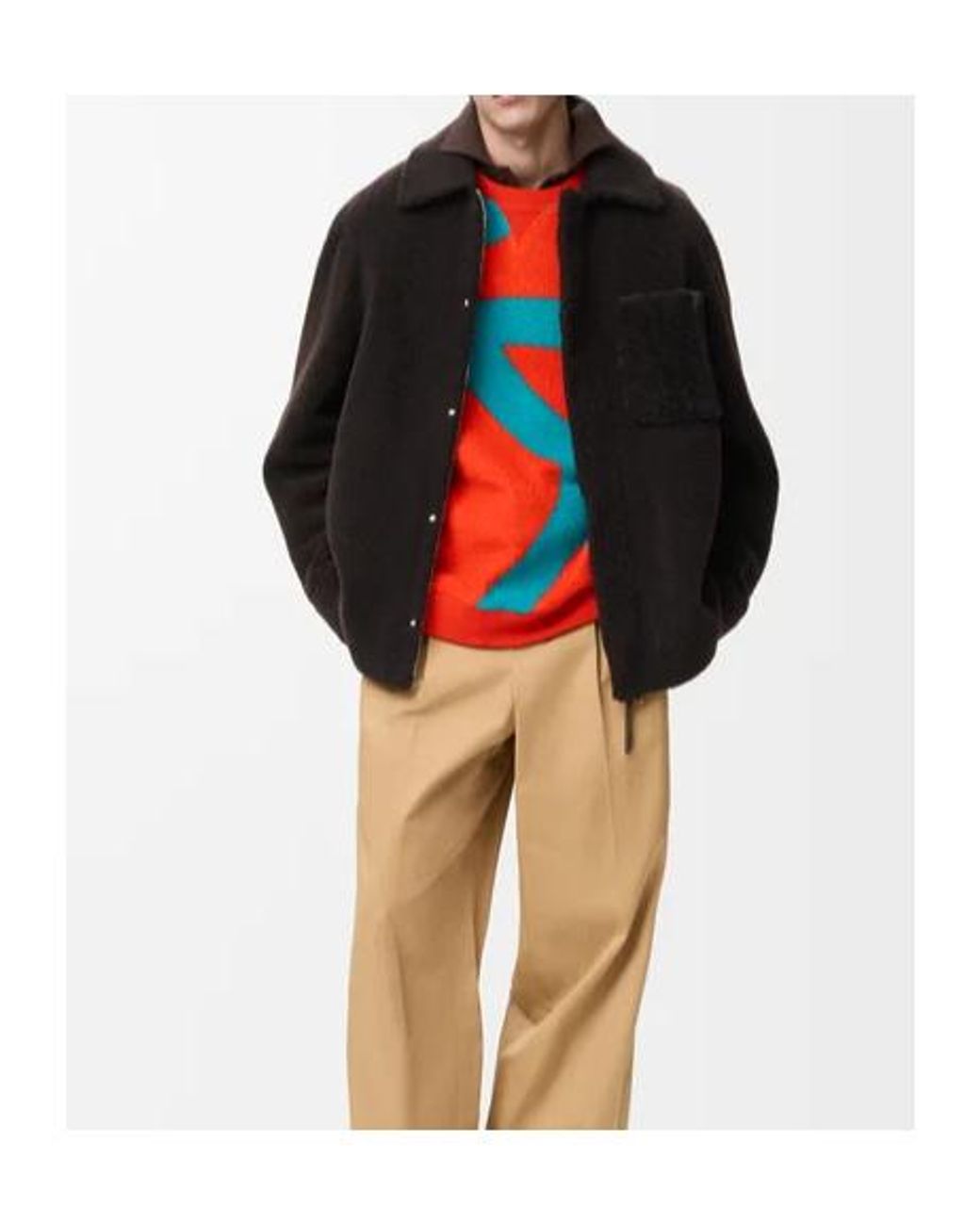 Loewe Black Anagram Embossed Overshirt