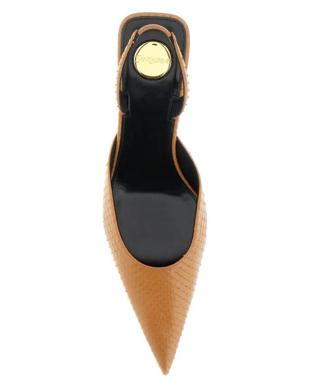 Saint Laurent Multicolor Babylone Pointed Slingback Pumps