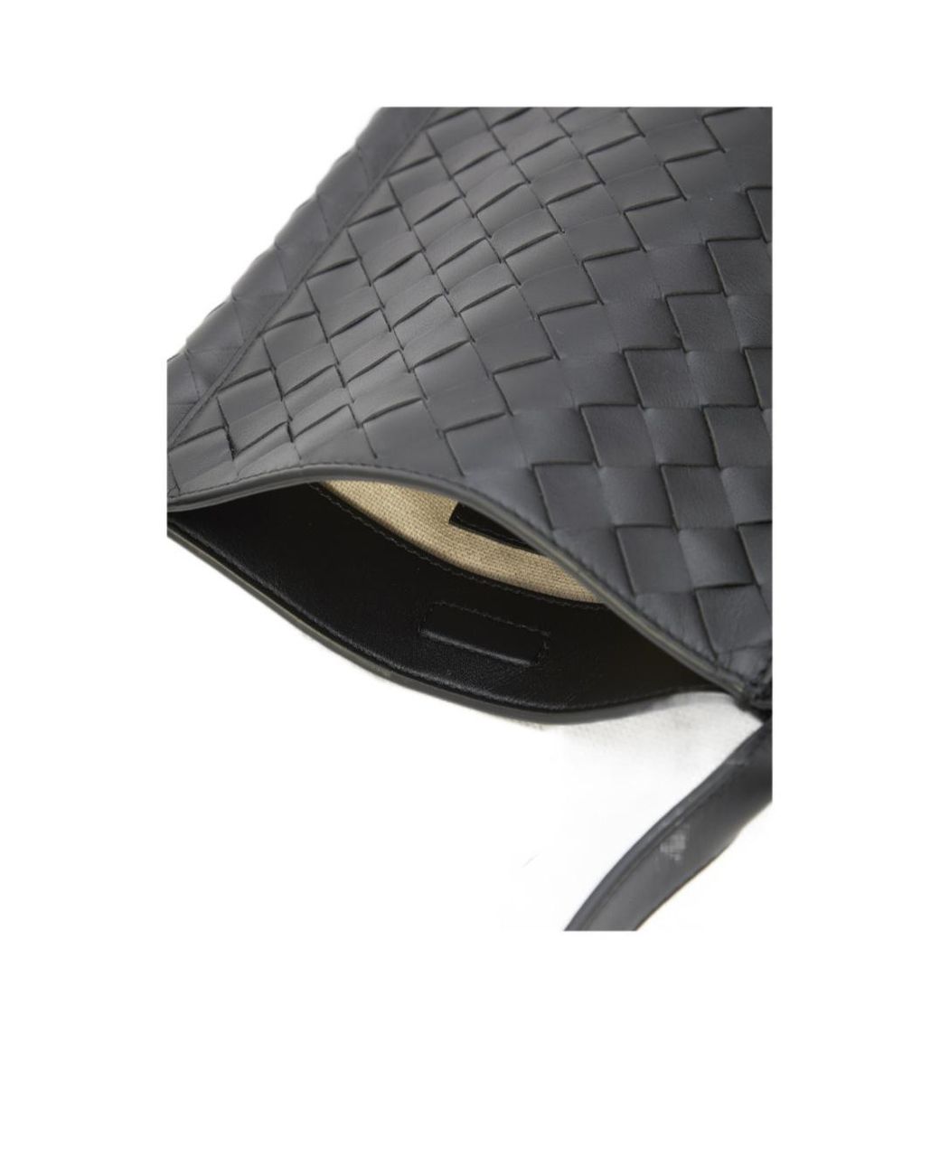 Bottega Veneta Black Flat Loop Small Crossbody Bag for men