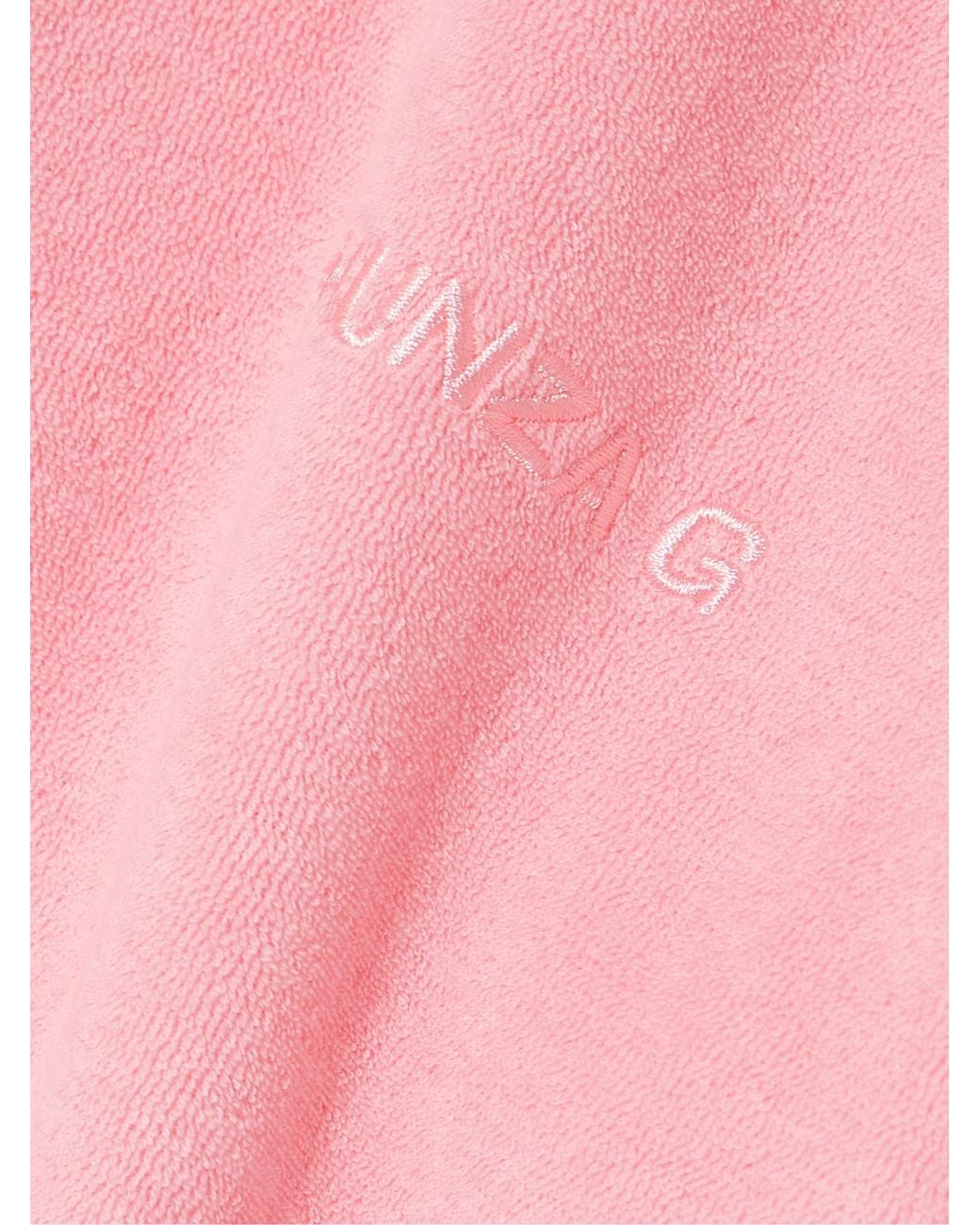 Hunza G Pink Lightweight Cotton Polo Shirt
