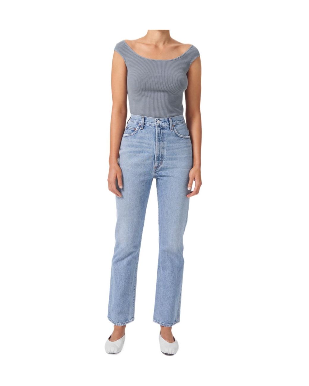 Agolde Blue Multi-Pocket Jeans