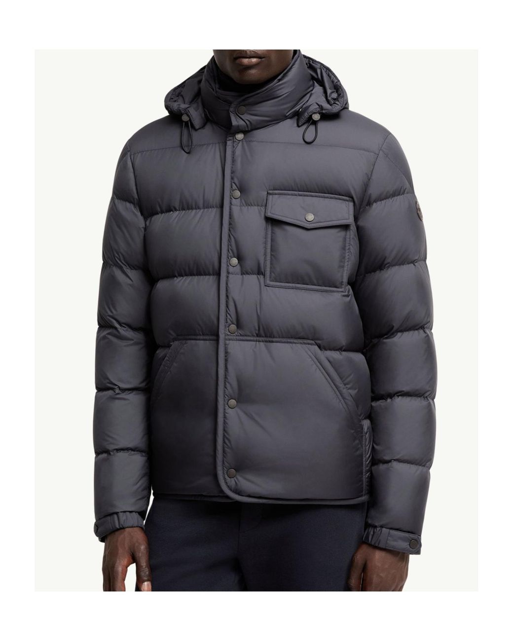 Moncler Blue Tygid Hooded Down Jacket for men