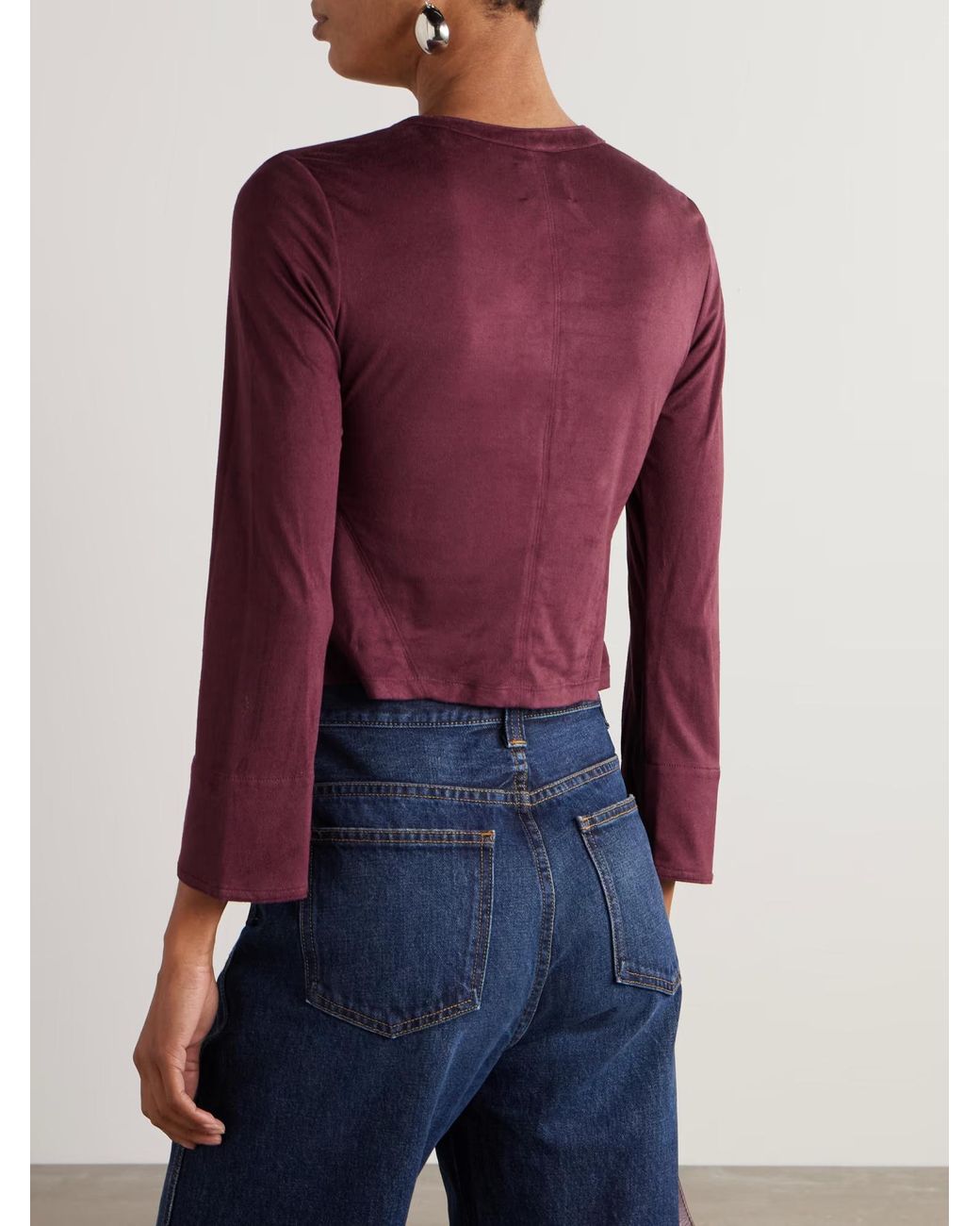 Isabel Marant Purple Seattle Tie-Front Top