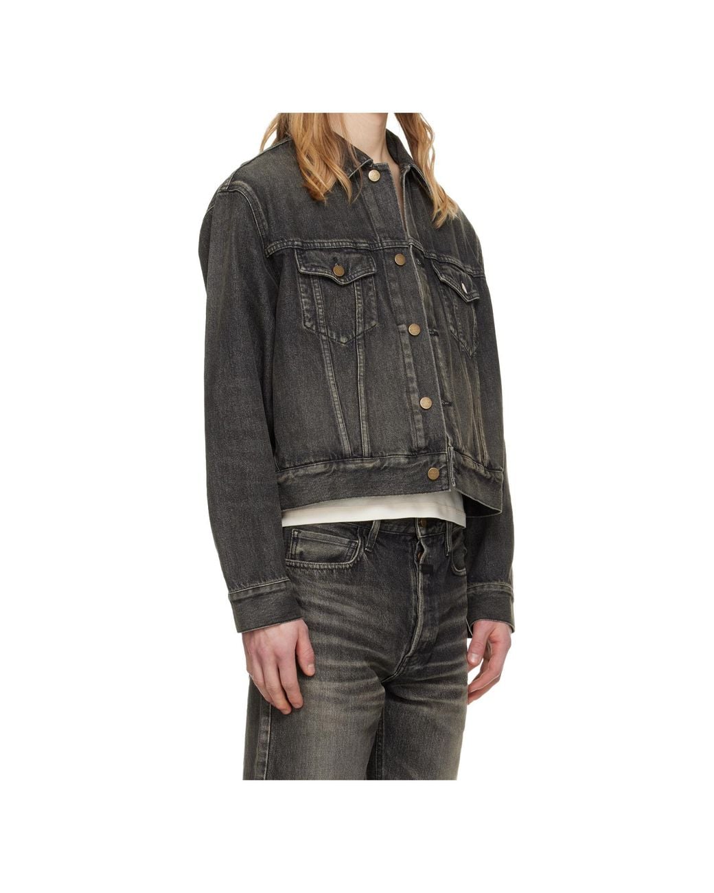 Fear Of God Gray Long Sleeve Denim Jacket for men