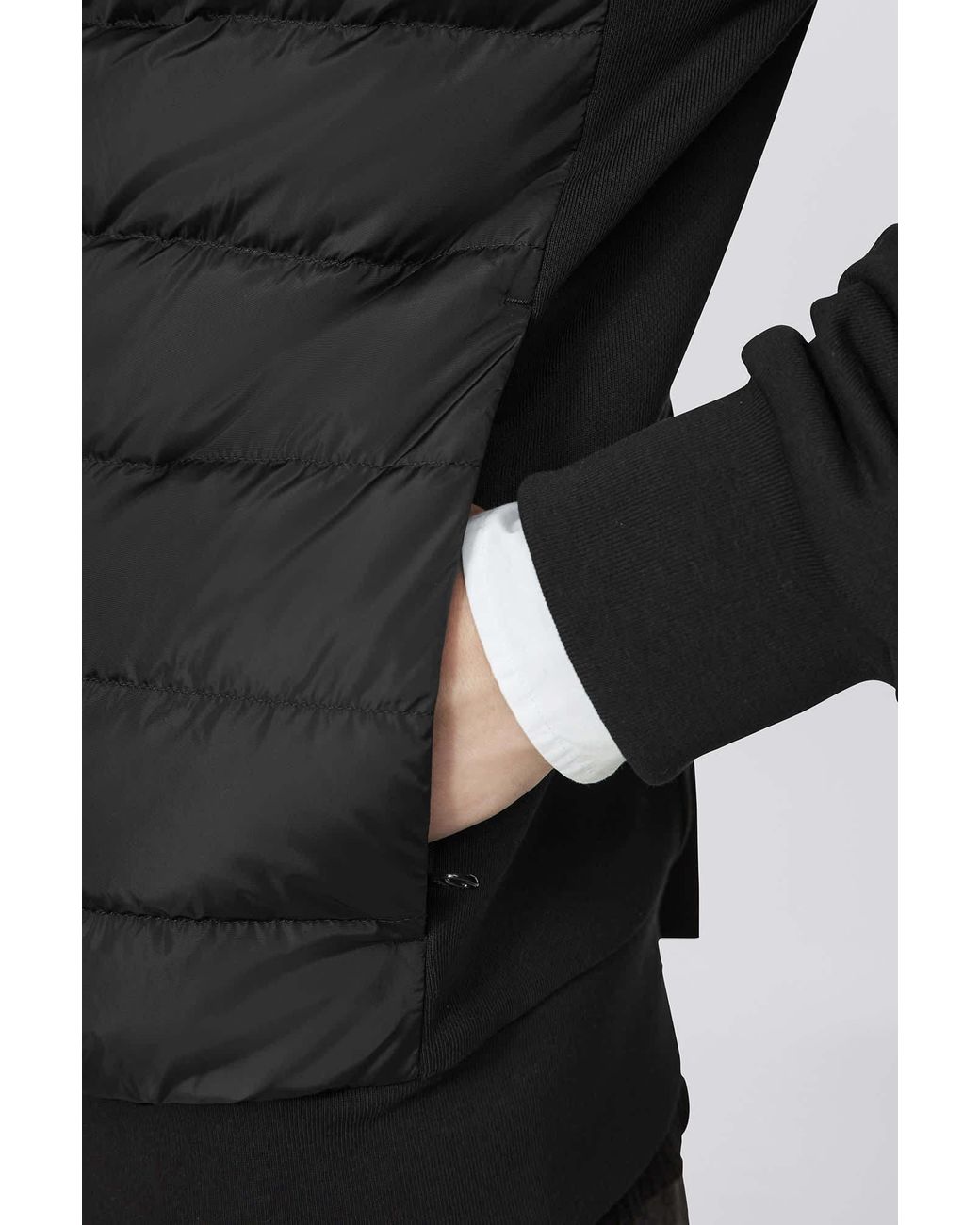 Canada Goose Black Hybridge Huron Full-Zip Jacket for men