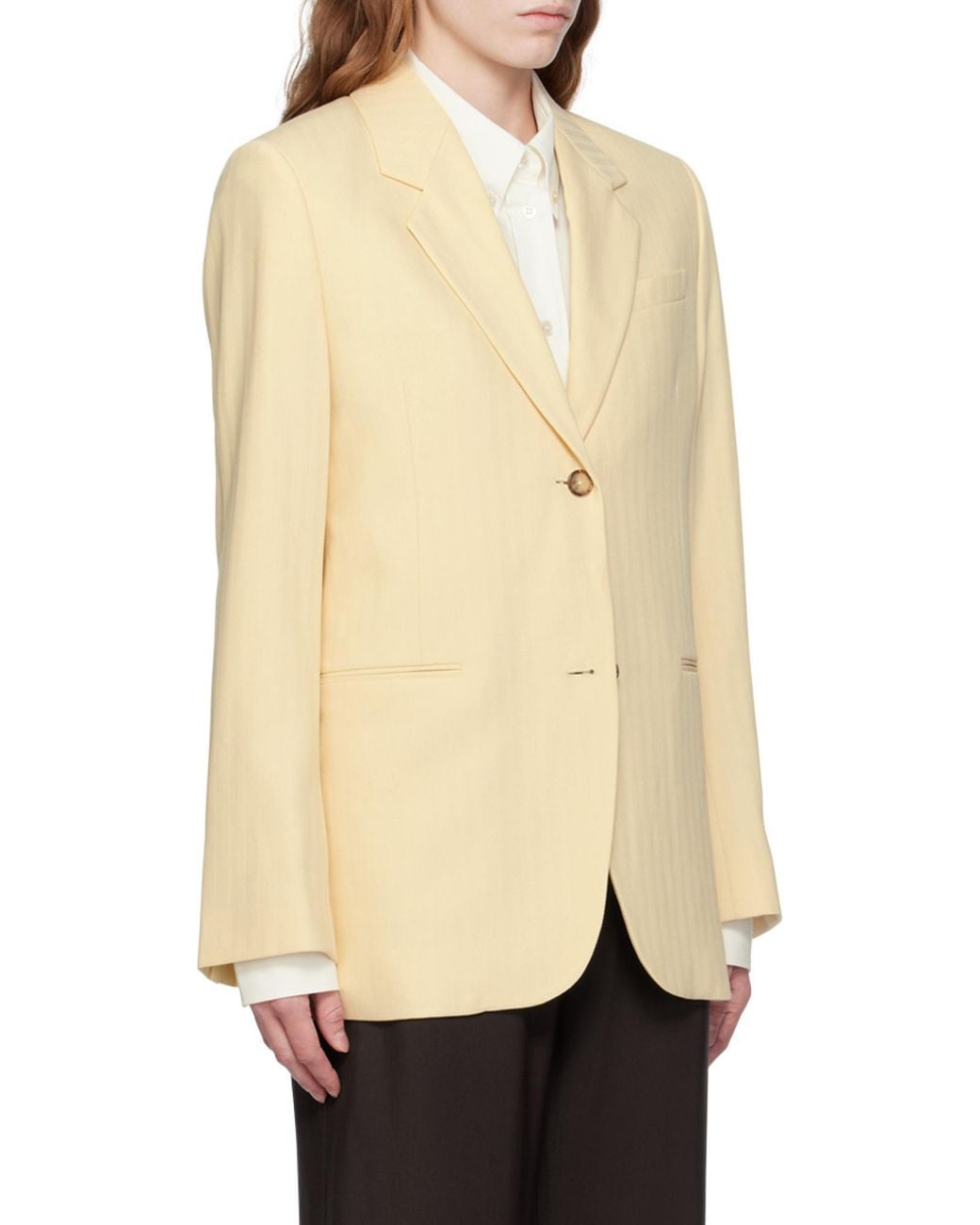 Totême Natural Tailored Single-Breasted Blazer