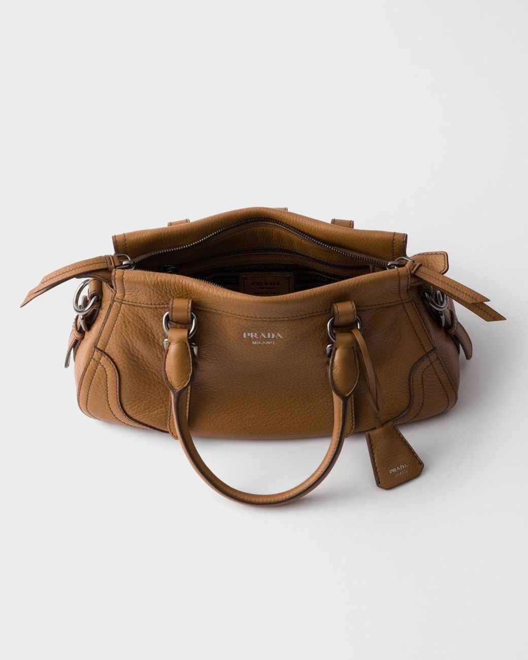 Prada Brown Large Leather Tote Bag