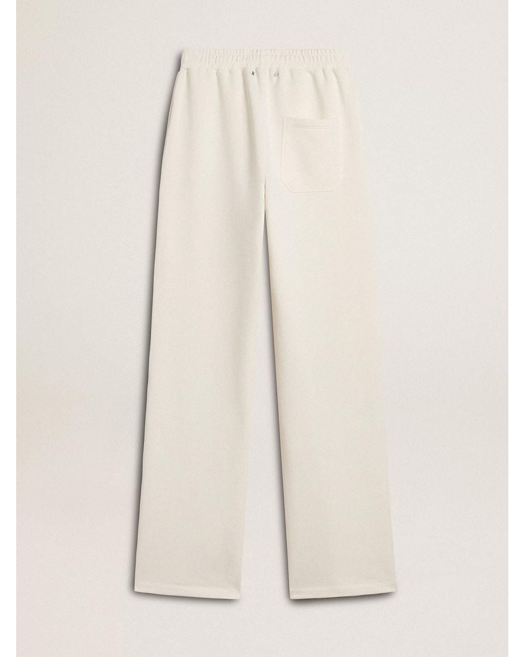 Golden Goose Deluxe Brand White Wide-Leg Trousers