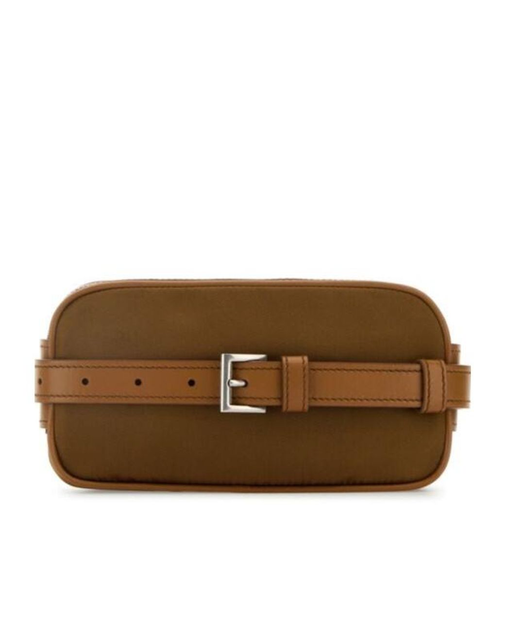 Prada Brown Re-Nylon Zipped Belt Bag