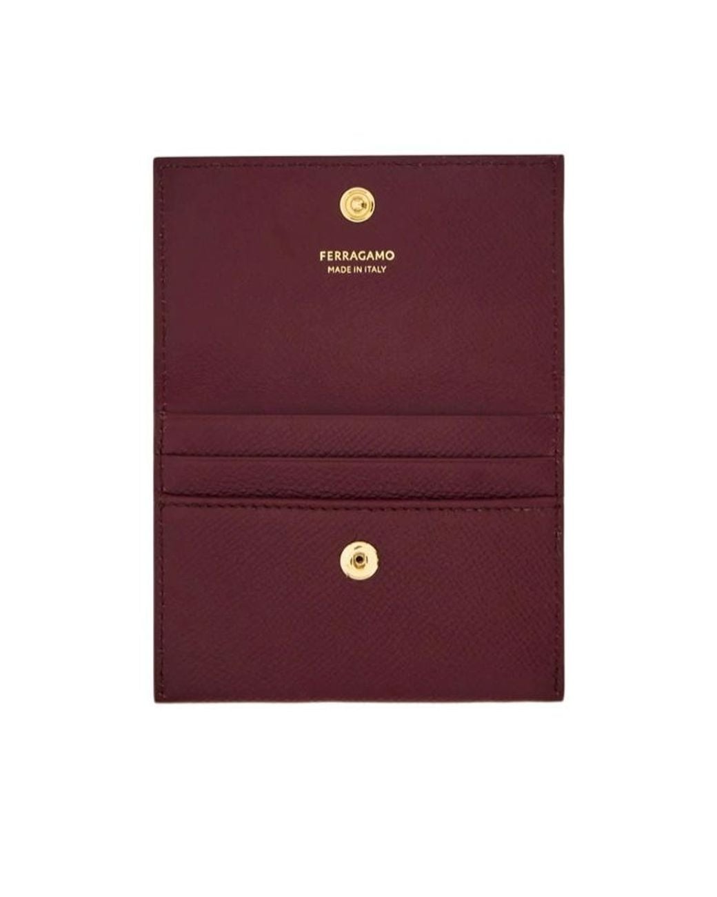 Ferragamo Purple Ferragamo Gancini Card Case