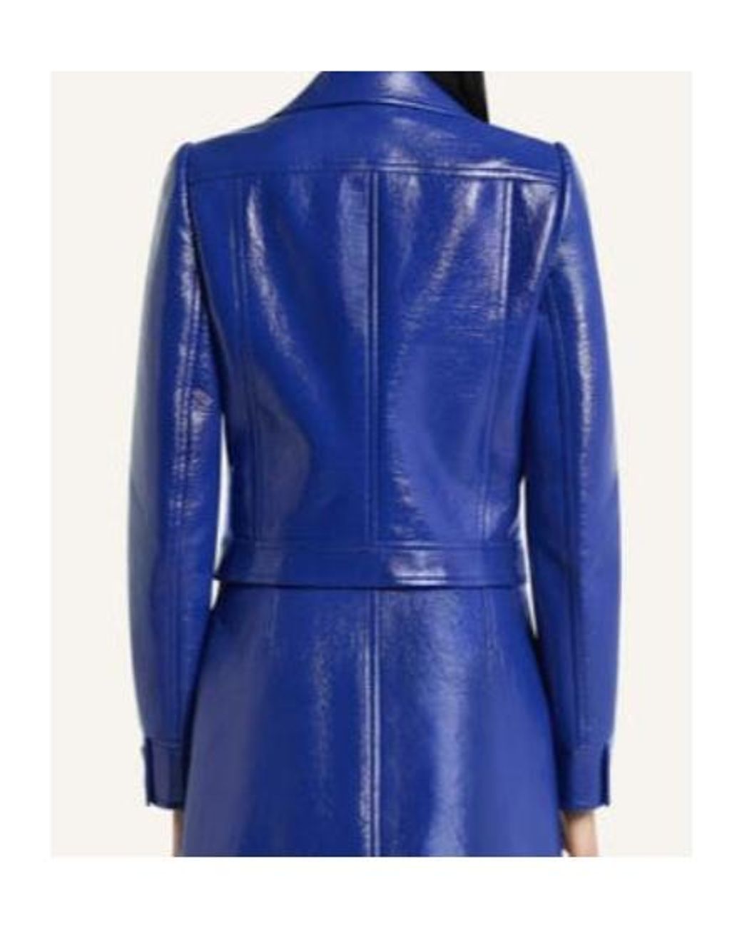 Courreges Blue Reedition Vinyl Jacket