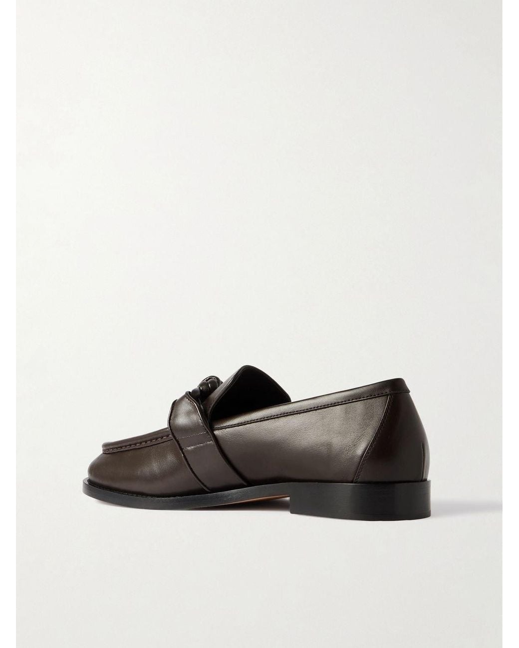 Bottega Veneta Black Round-Toe Loafers for men