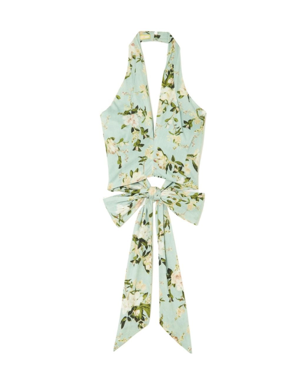 Erdem Green Short Halter Top