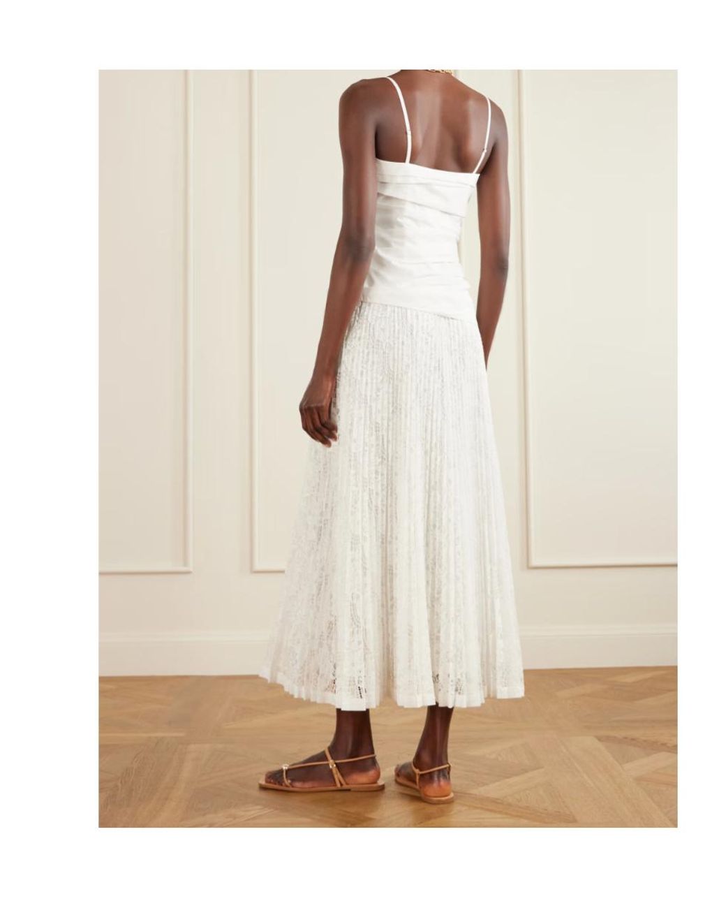Jonathan Simkhai White Annalise Lace Midi Dress