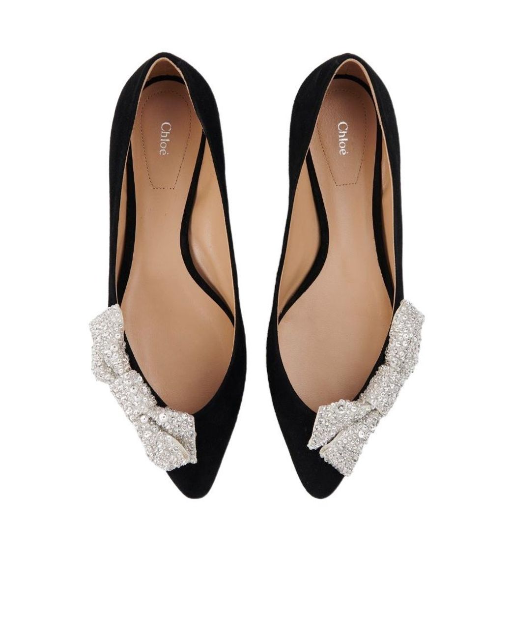 Chloé Black Théa Flat Ballet Shoes