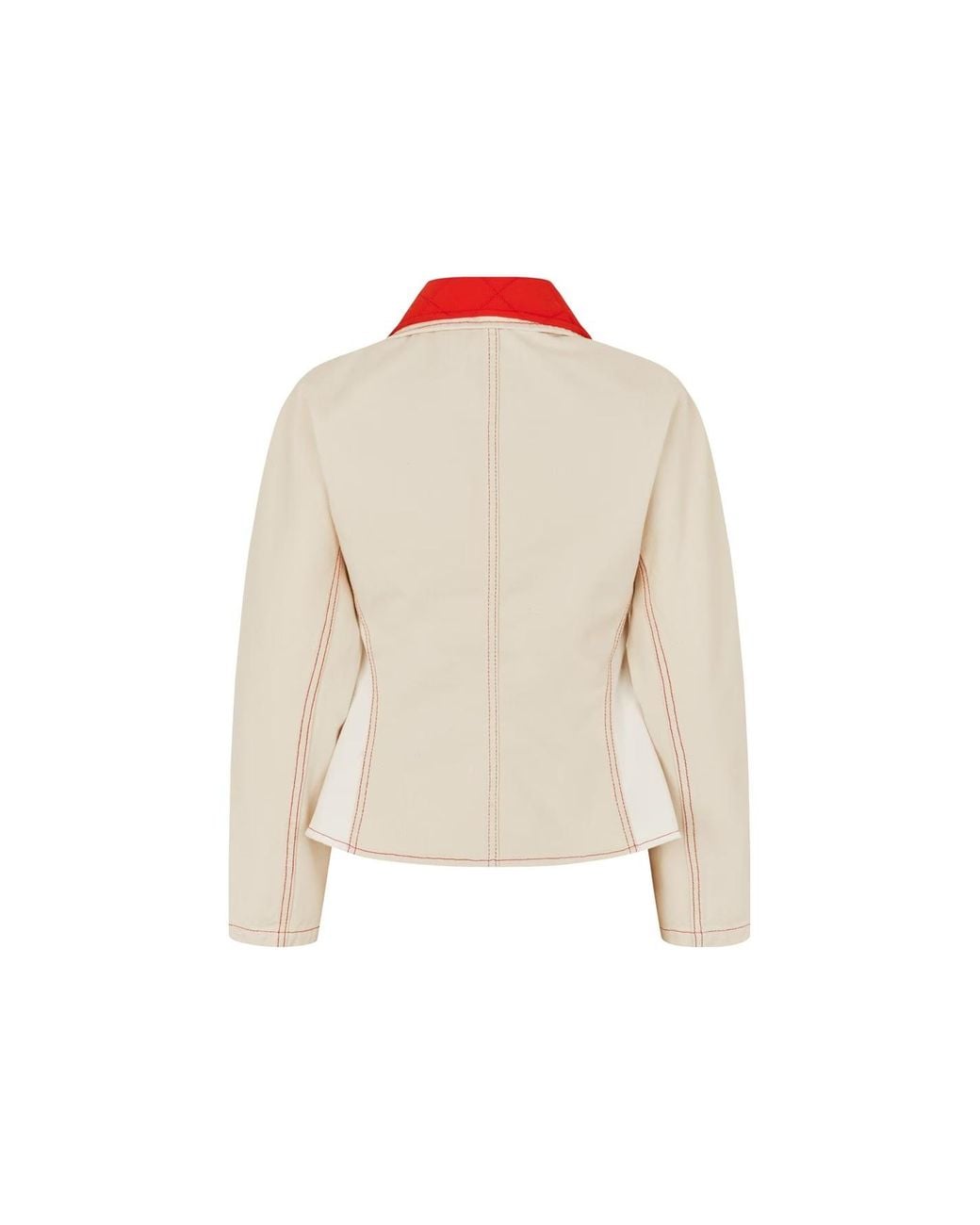 Stine Goya White Logo Denim Jacket