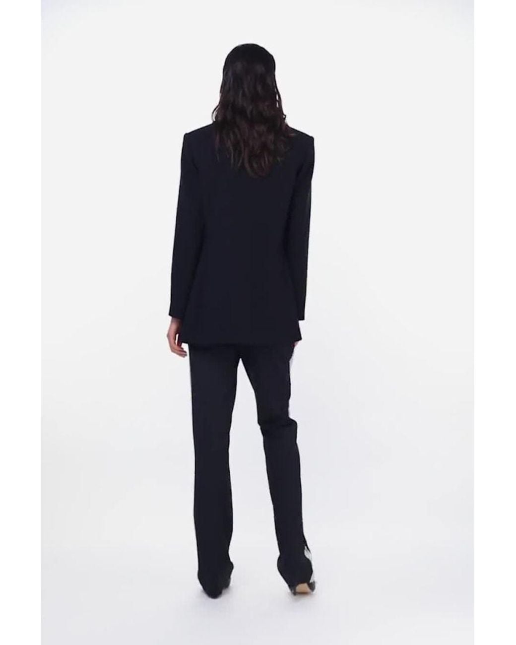 Pinko Blue Embellished Tailored Trousers