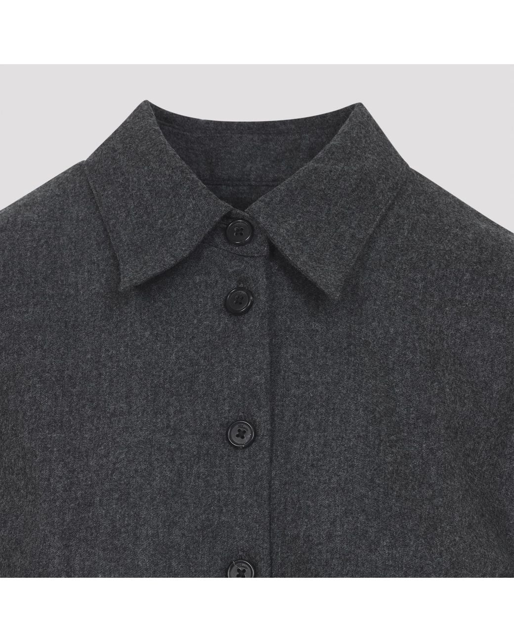 Khaite Blue Long-Sleeved Buttoned Shirt