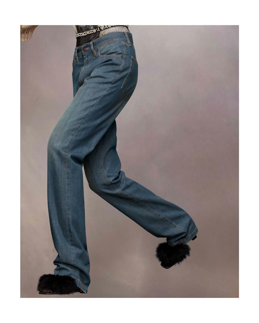 Maison Margiela Blue Americana Wash Straight Leg Jeans