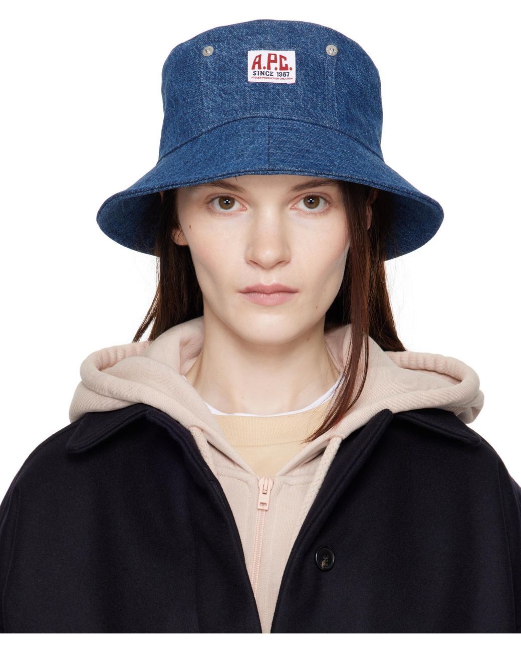 A.P.C. Blue Bob Thais Bucket Hat