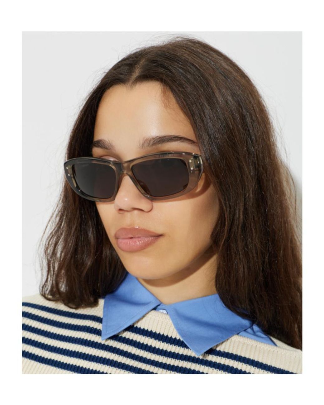 Balenciaga Multicolor Geometric-Frame Sunglasses