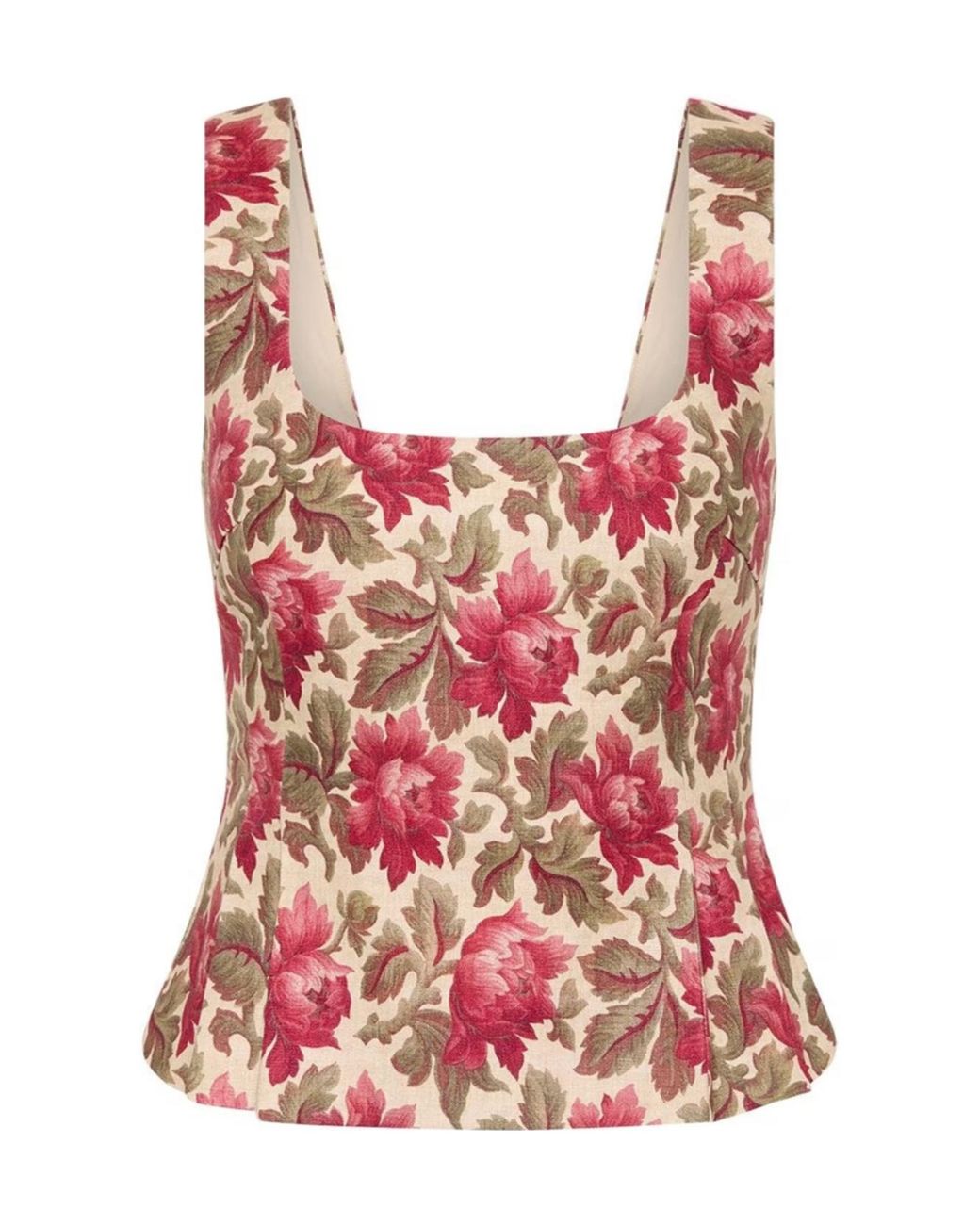Posse Red Sleeveless Tops