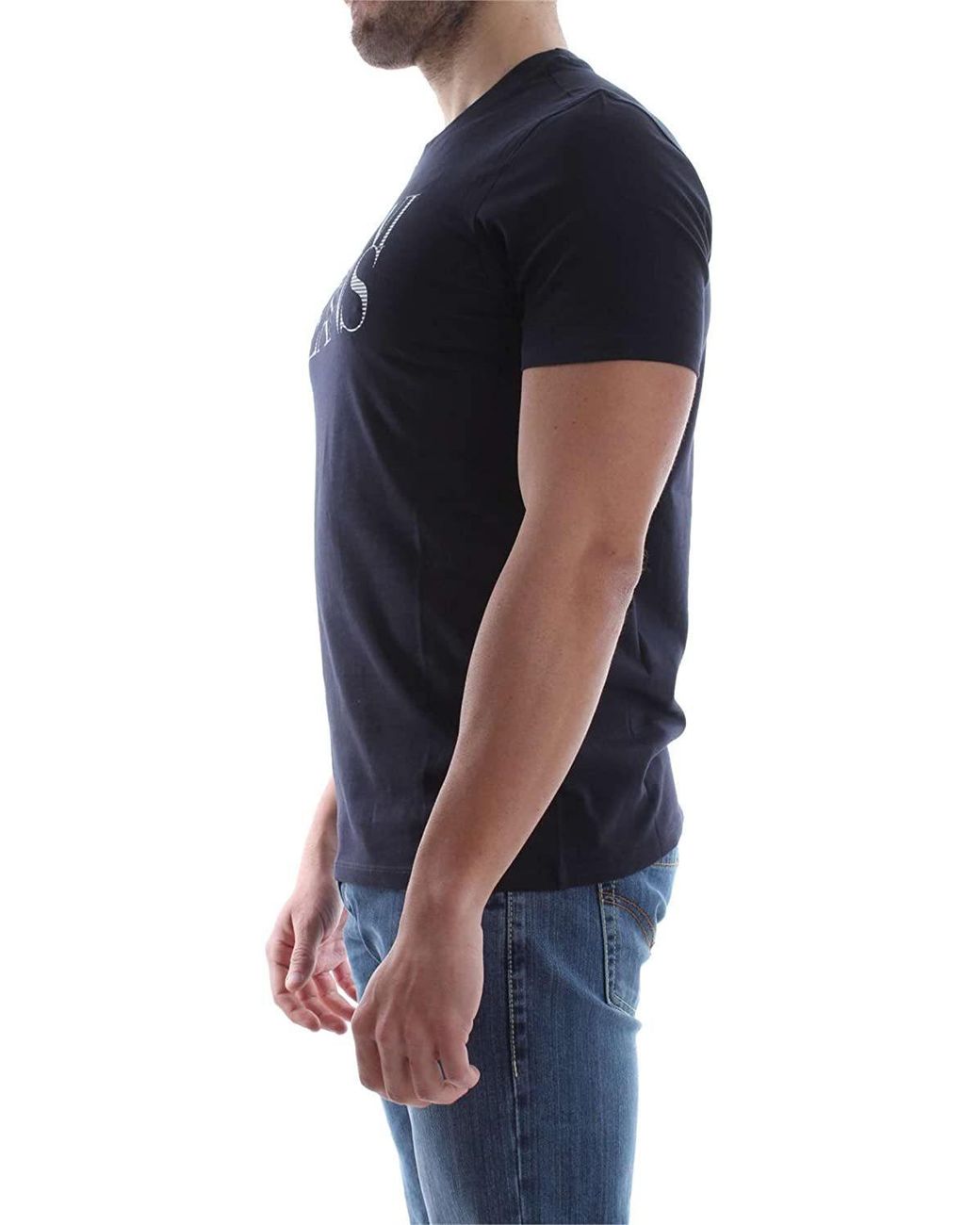 Armani Jeans Blue Logo T-Shirt for men