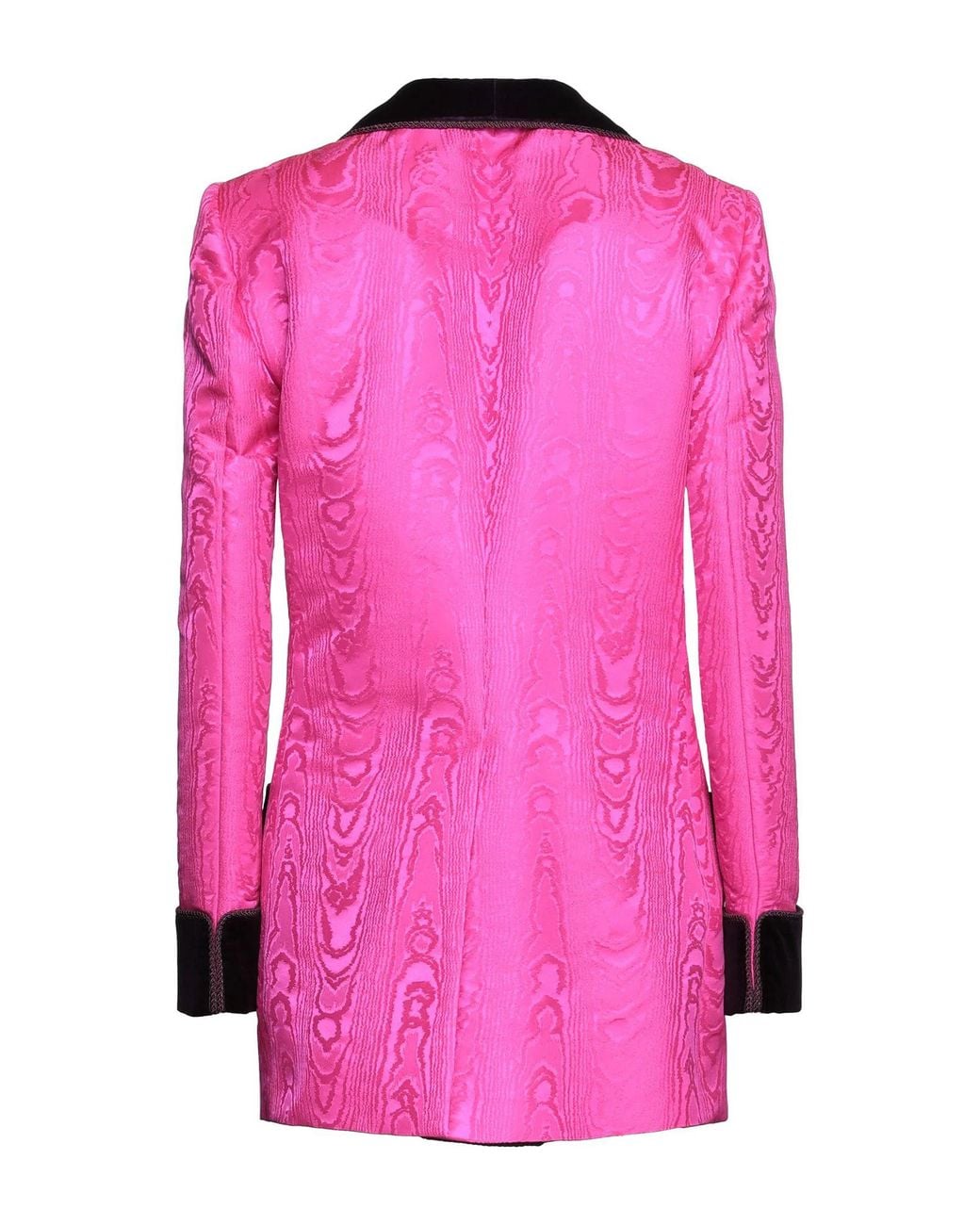 Dolce & Gabbana Pink Color-Block Velvet Satin Jacket