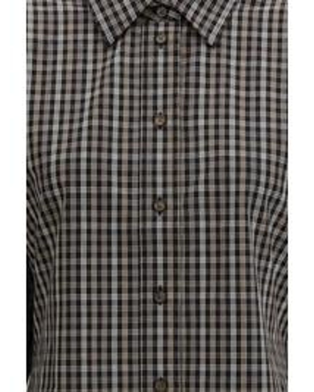 Rohe Black Checked Buttoned Shirt