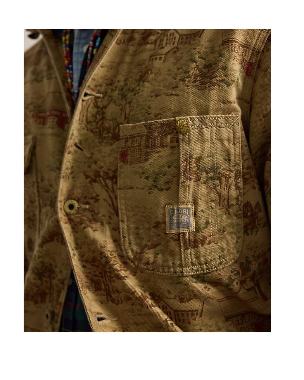 Polo Ralph Lauren Brown Barn-Toile Utility Jacket for men