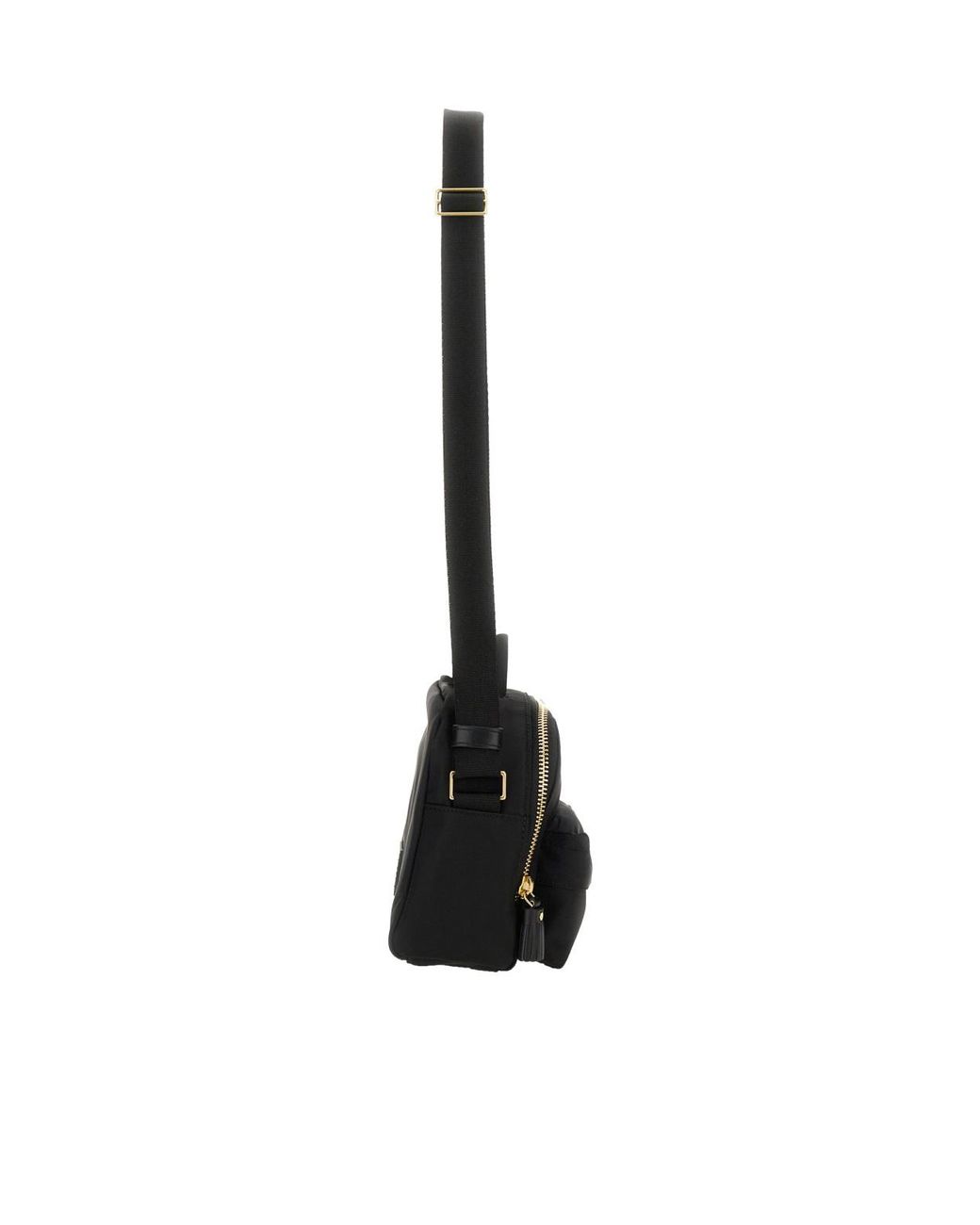 Anya Hindmarch Black Eyes Patch Zipped Shoulder Bag