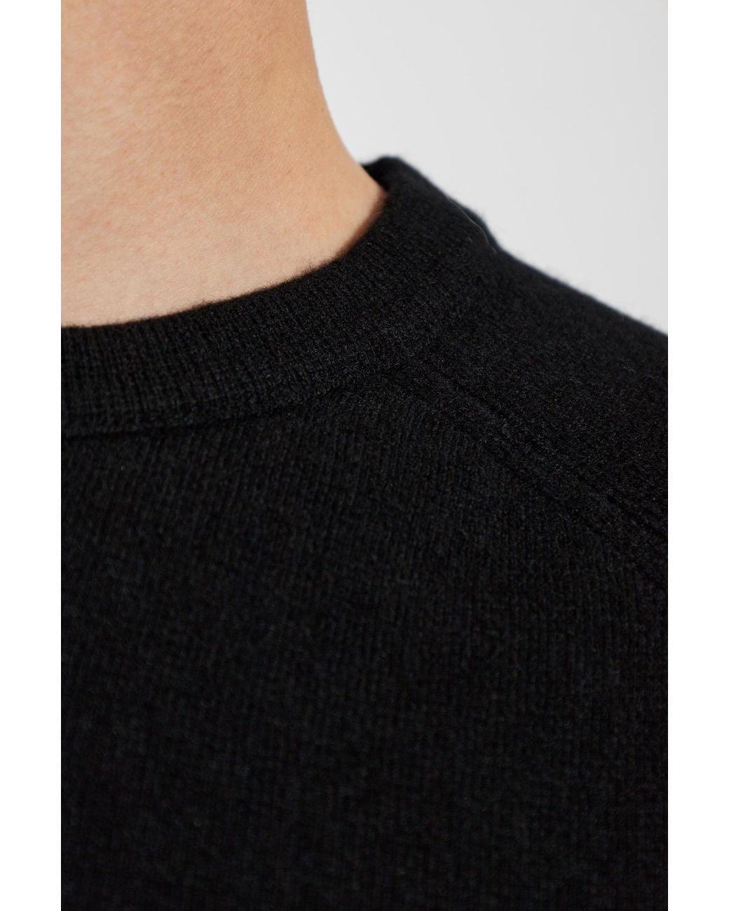 C P Company Black Sleeve-Pocket Knitted Sweater for men