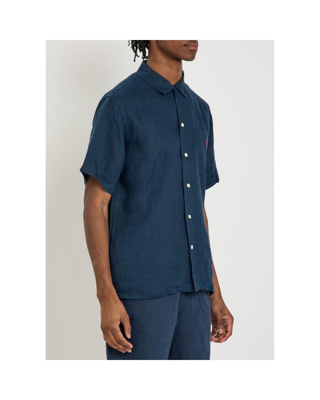 Polo Ralph Lauren Blue Short-Sleeve Relaxed-Fit Shirt for men