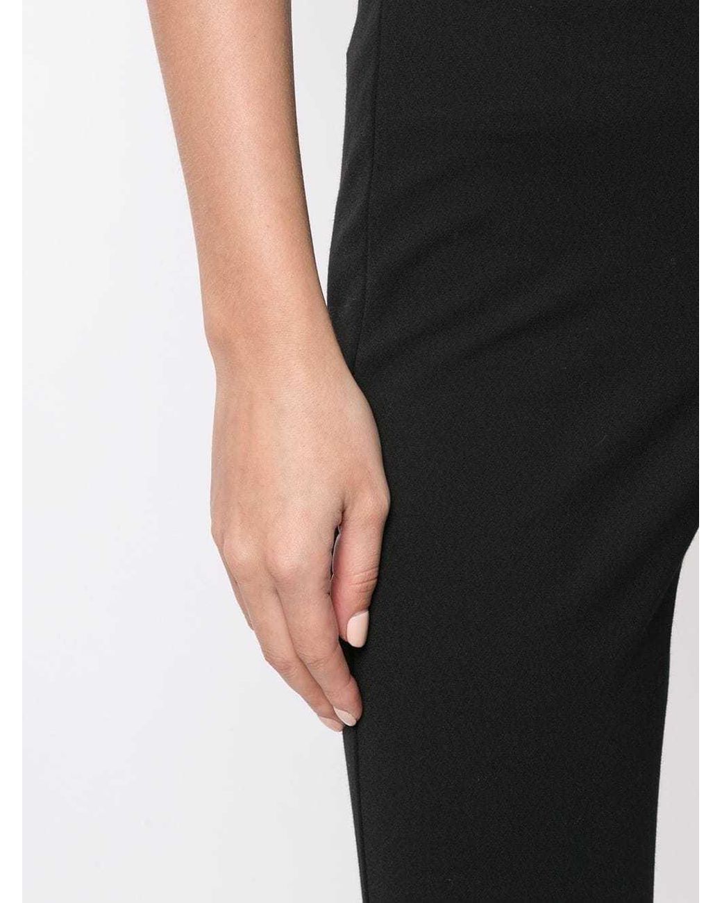 Vince Black High-Waisted Cropped Trousers for men