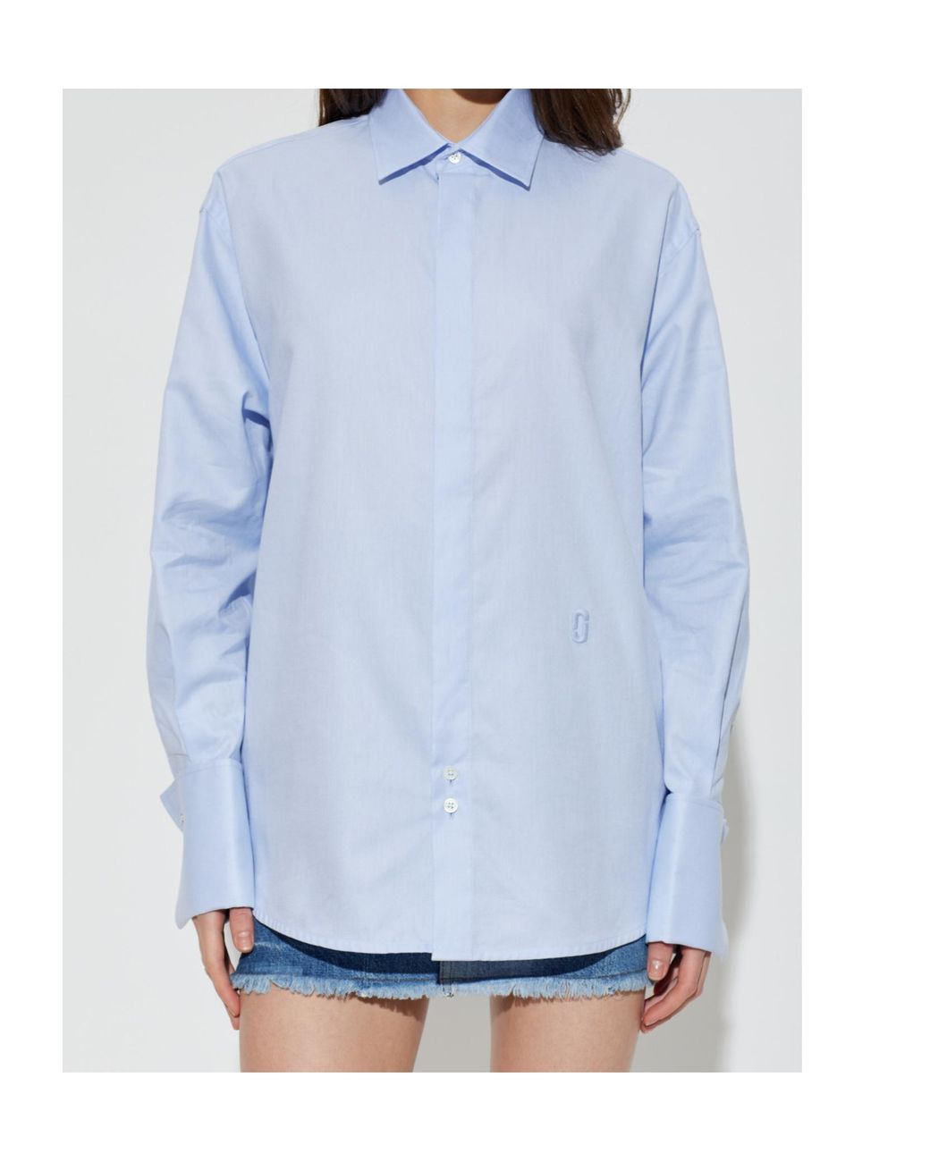 Marc Jacobs Blue Logo Detail Shirt
