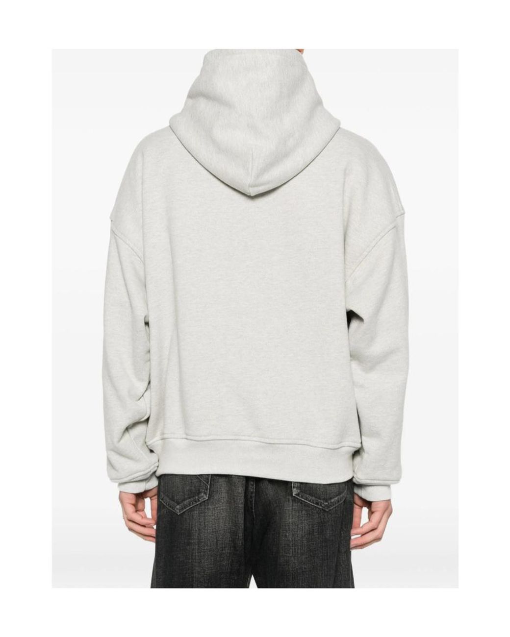 Rhude White Flag-Graphic Hoodie for men