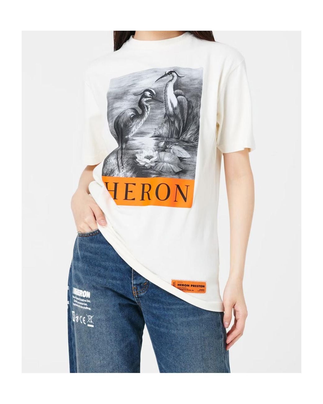 Heron Preston Gray Logo Short-Sleeved T-Shirt