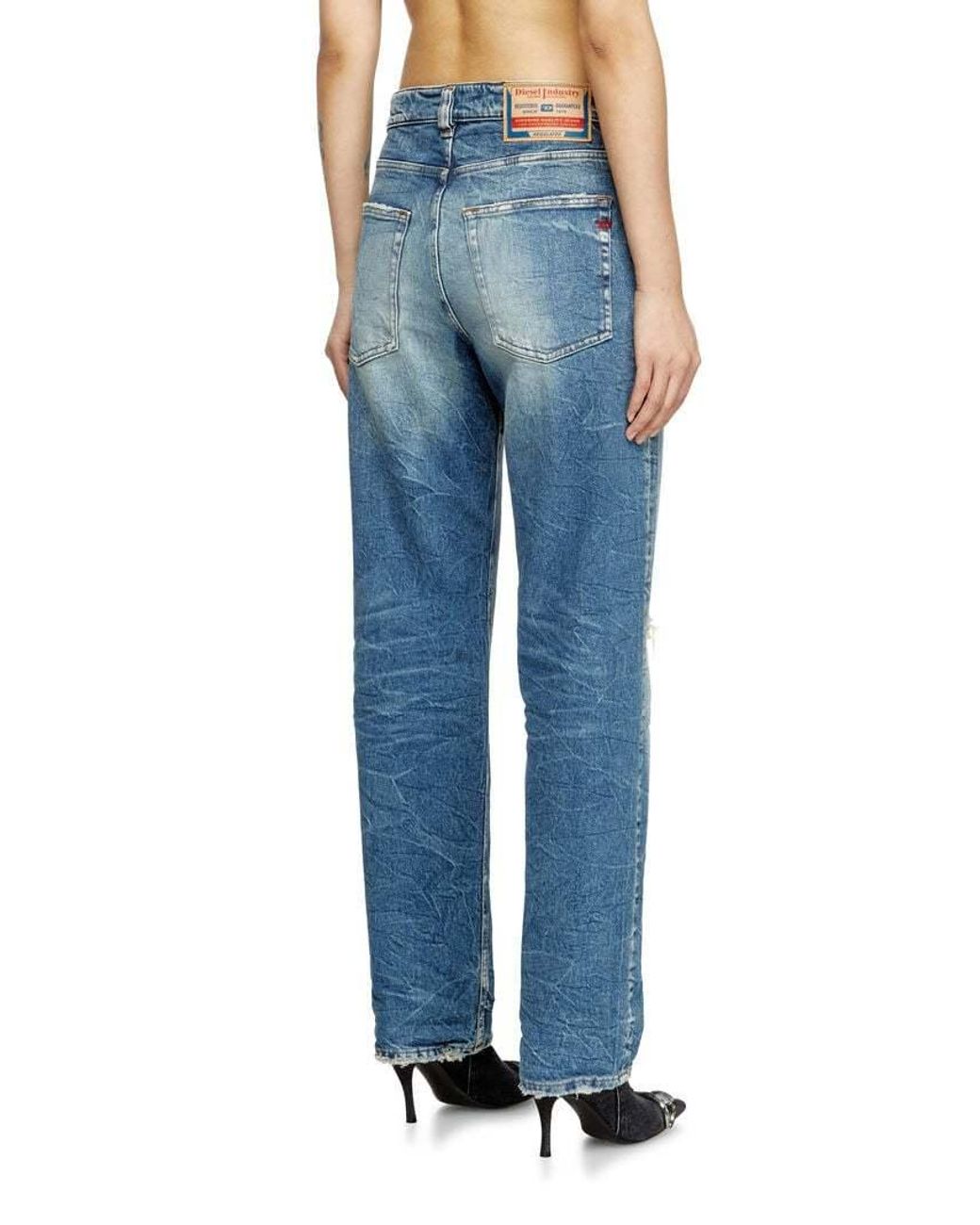 DIESEL Blue 1988 D-Ark Distressed L32 Jeans