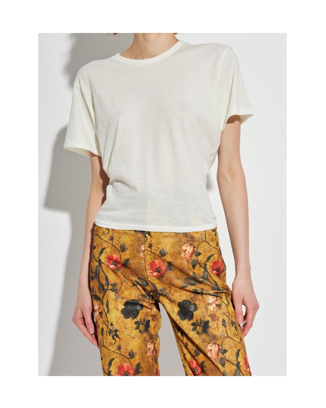 R13 White Cotton T-Shirt