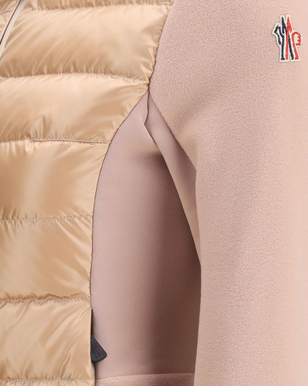 Moncler Pink Grenoble Padded Zip-Up Sweatshirt
