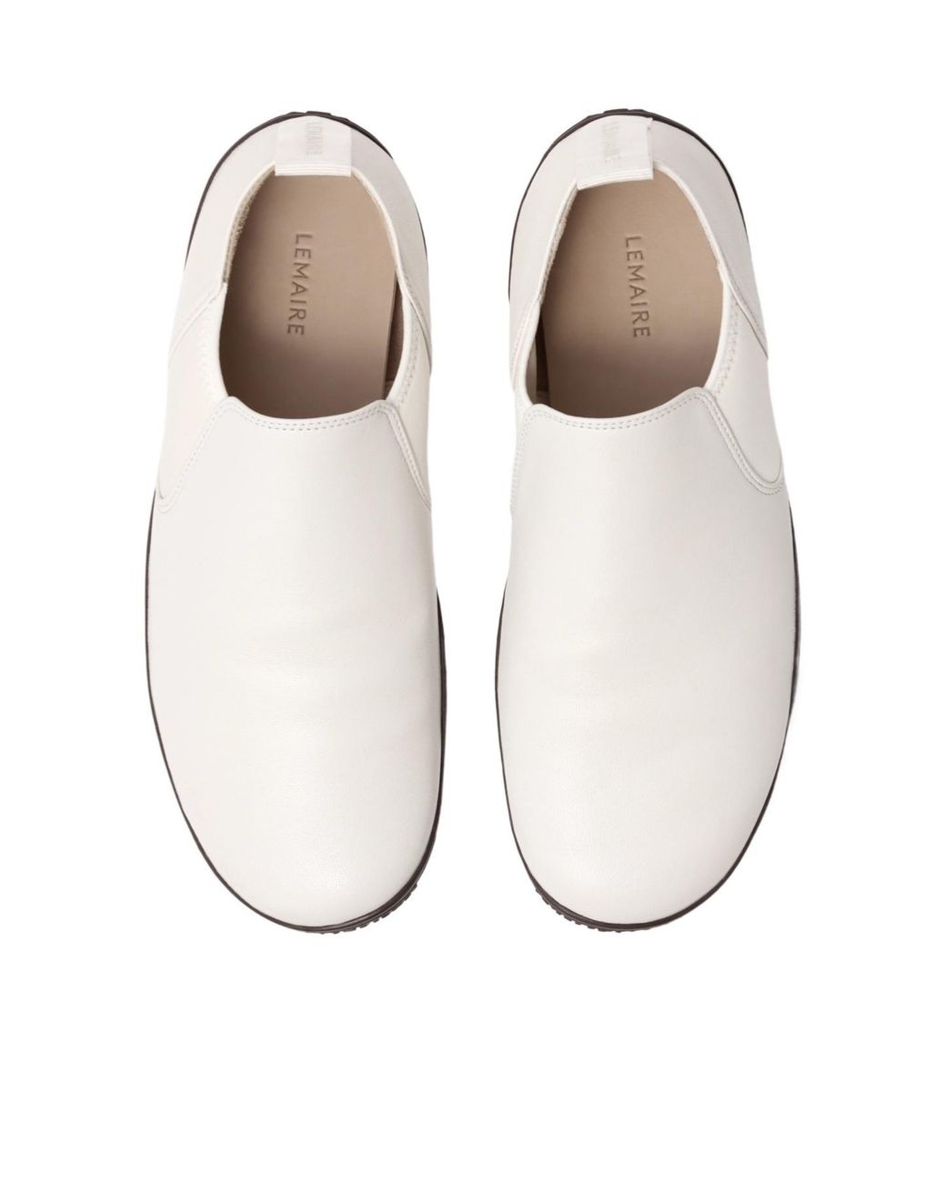 Lemaire White Vibram Glove Slip-On Sneakers